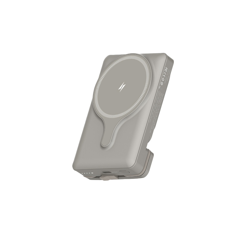 POWEROLOGY 5000MAH POWER BANK MAGSAFE CHARING AIR-VENT MOUNT 20PD TITANIUM PPBCHA32TI thumbnail 2