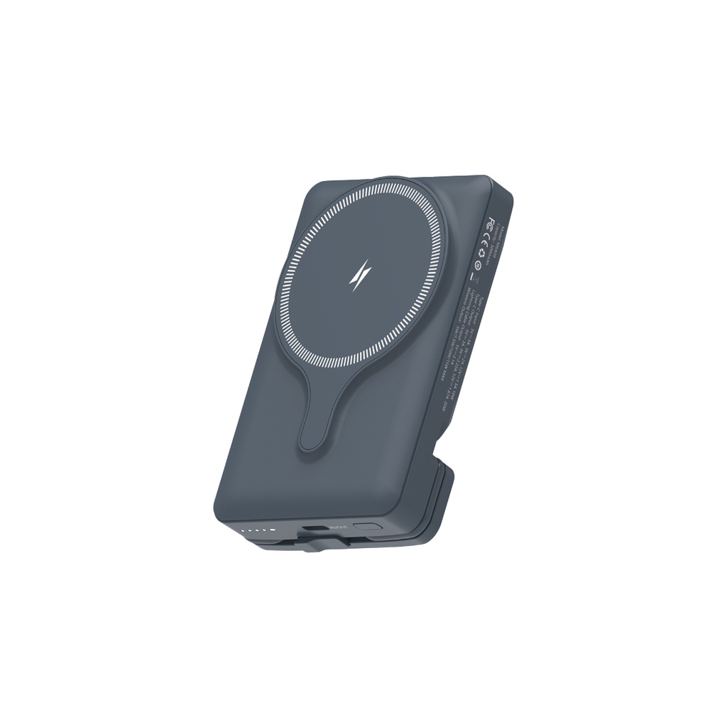 POWEROLOGY 5000MAH POWER BANK MAGSAFE CHARING AIR-VENT MOUNT 20PD GRAY PPBCHA32GY thumbnail 3