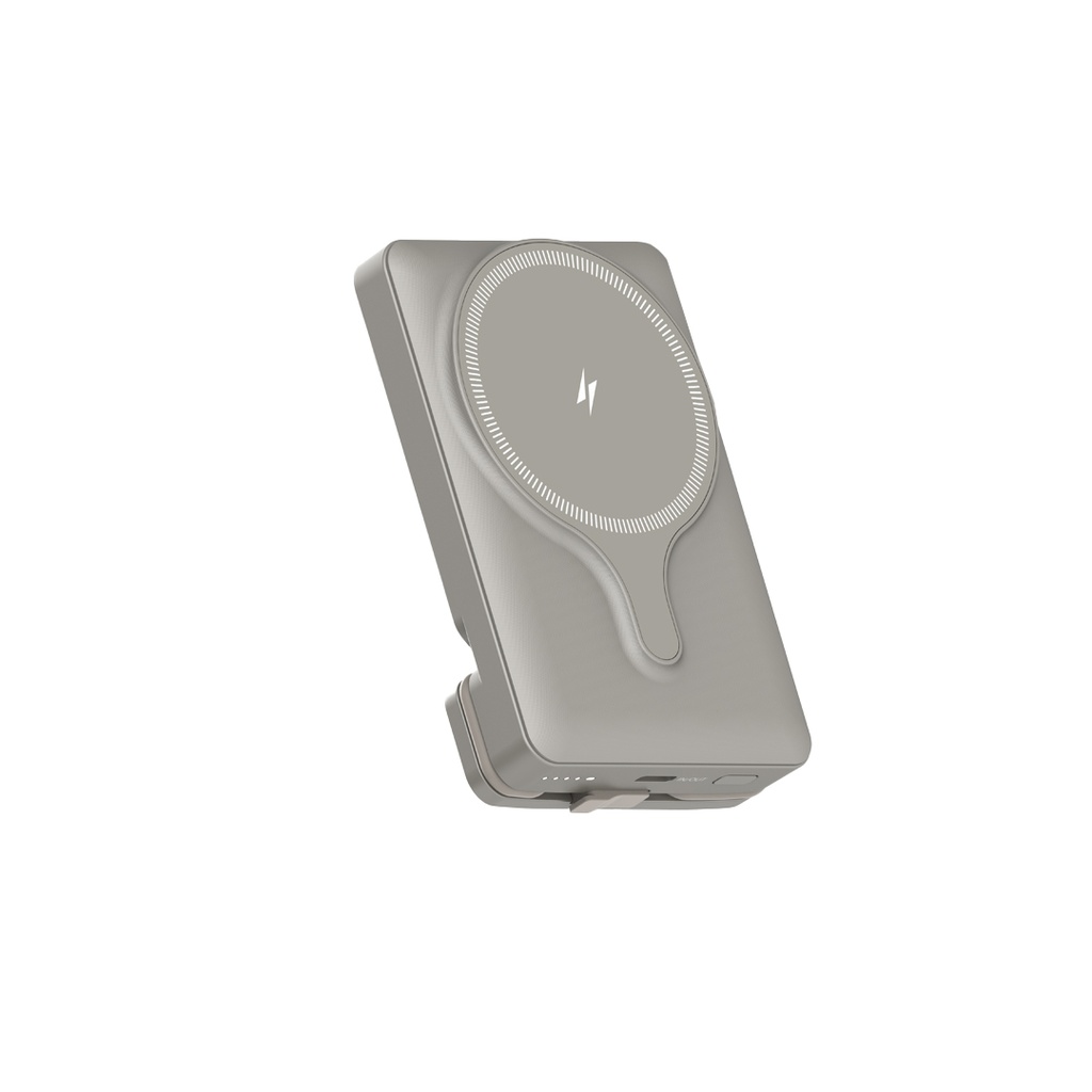 POWEROLOGY 5000MAH POWER BANK MAGSAFE CHARING AIR-VENT MOUNT 20PD TITANIUM PPBCHA32TI thumbnail 3
