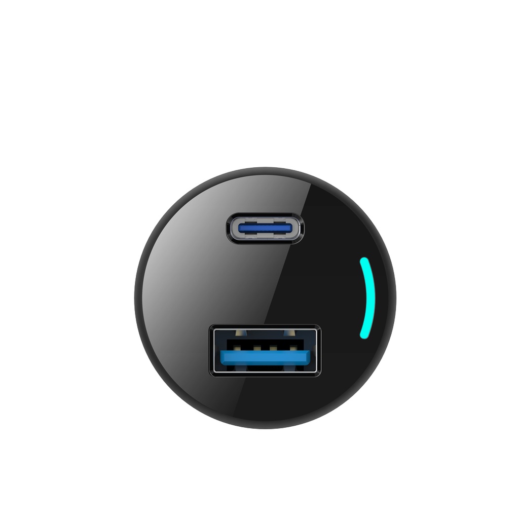 POWEROLOGY DUALPORT 83W CAR CHARGER PD65W BLACK PCCSR013 thumbnail 2