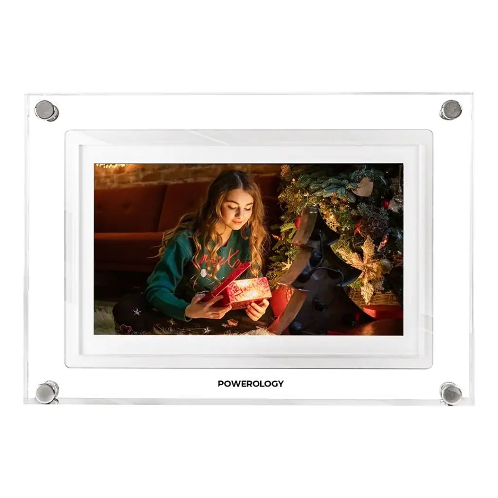 POWEROLOGY 7 INCH WIFI DIGITAL PHOTO FRAME WHITE PSM019WH thumbnail 3