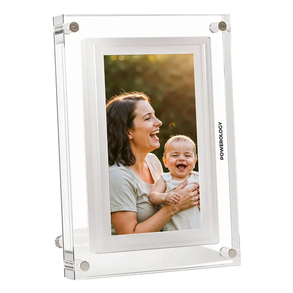 POWEROLOGY 7 INCH WIFI DIGITAL PHOTO FRAME WHITE PSM019WH thumbnail 2