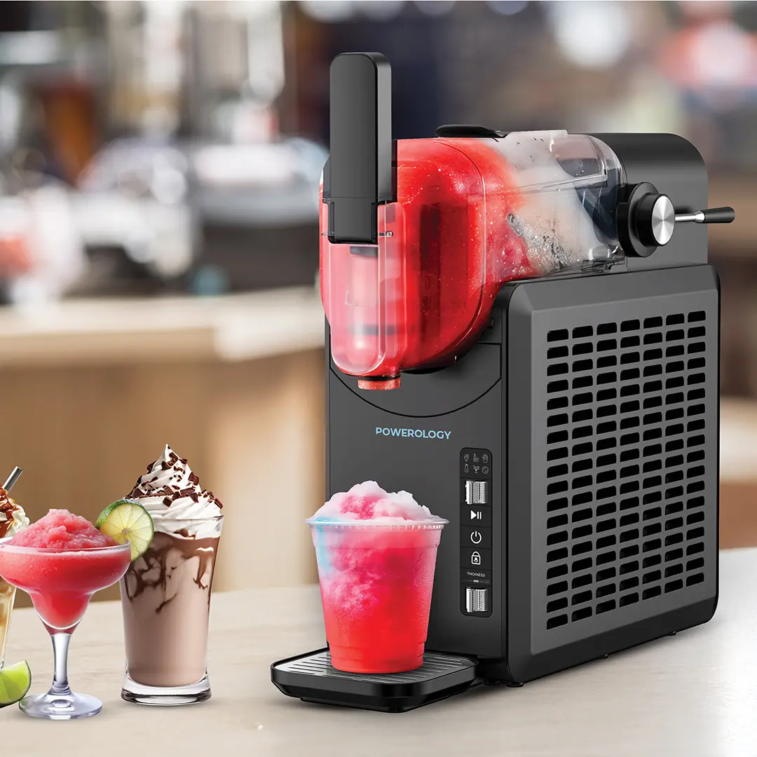 POWEROLOGY AQUA FROST INSTANT SLUSHIE MACHINE BLACK PSM012 thumbnail 2