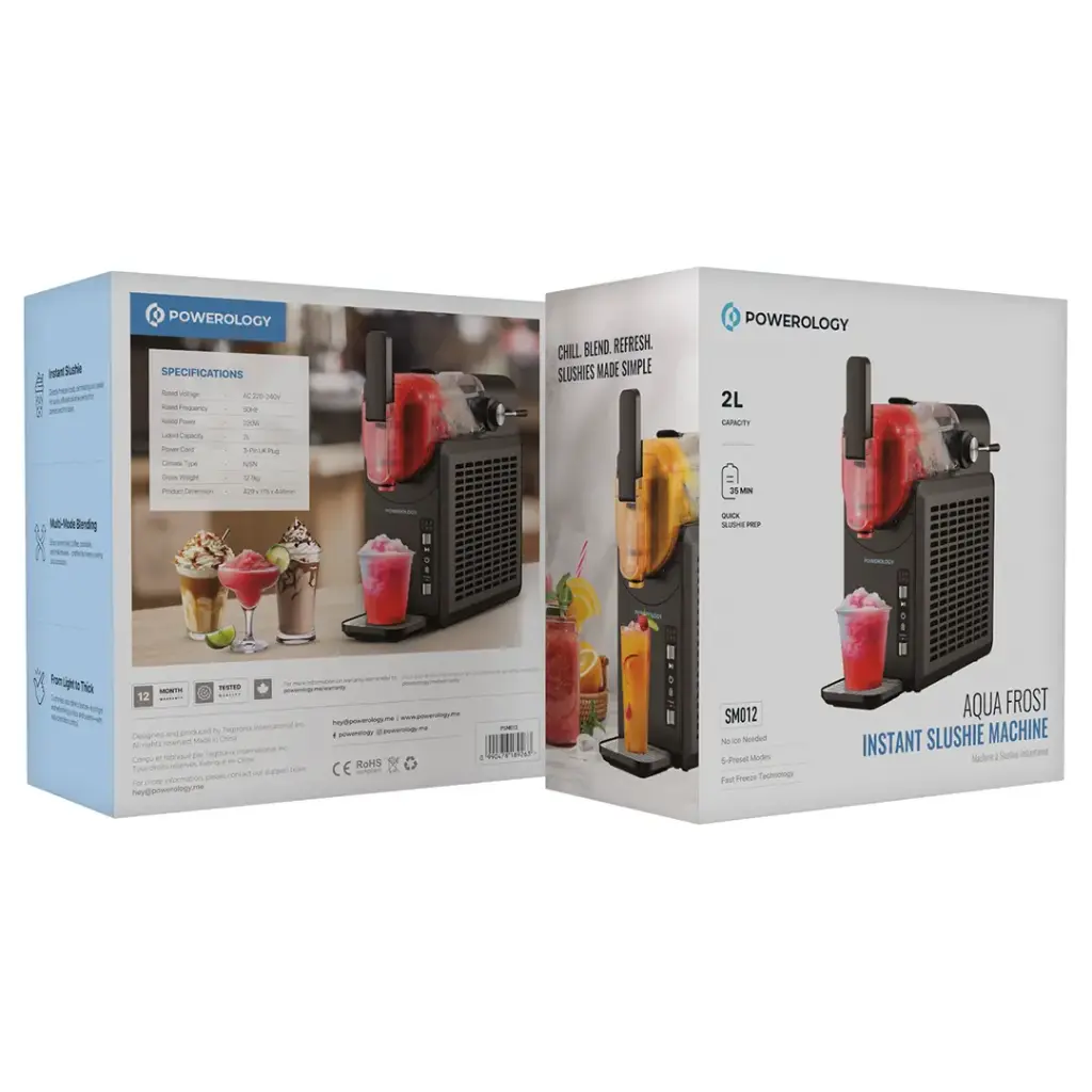 POWEROLOGY AQUA FROST INSTANT SLUSHIE MACHINE BLACK PSM012 thumbnail 4
