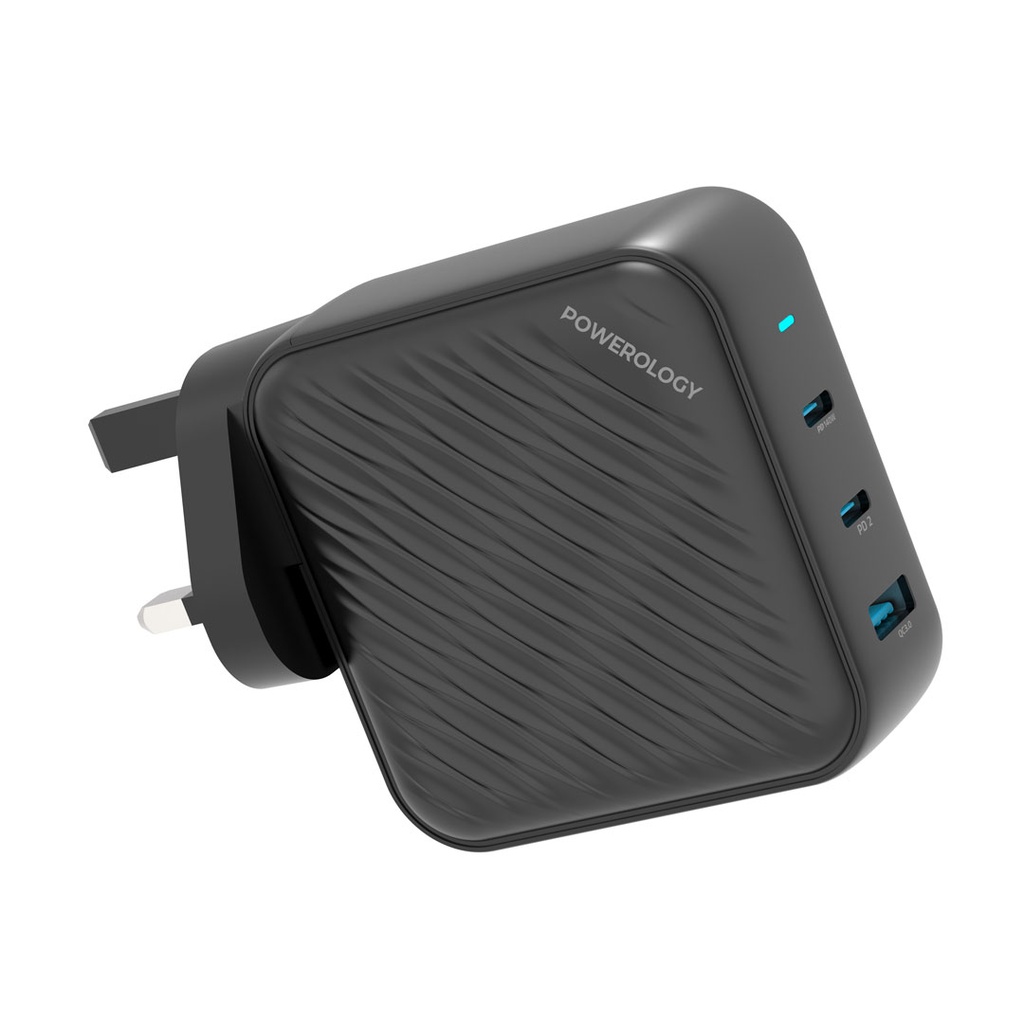POWEROLOGY GAN CHARGER DUAL PD 140W ADAPTER  PWCUQ022 thumbnail 2