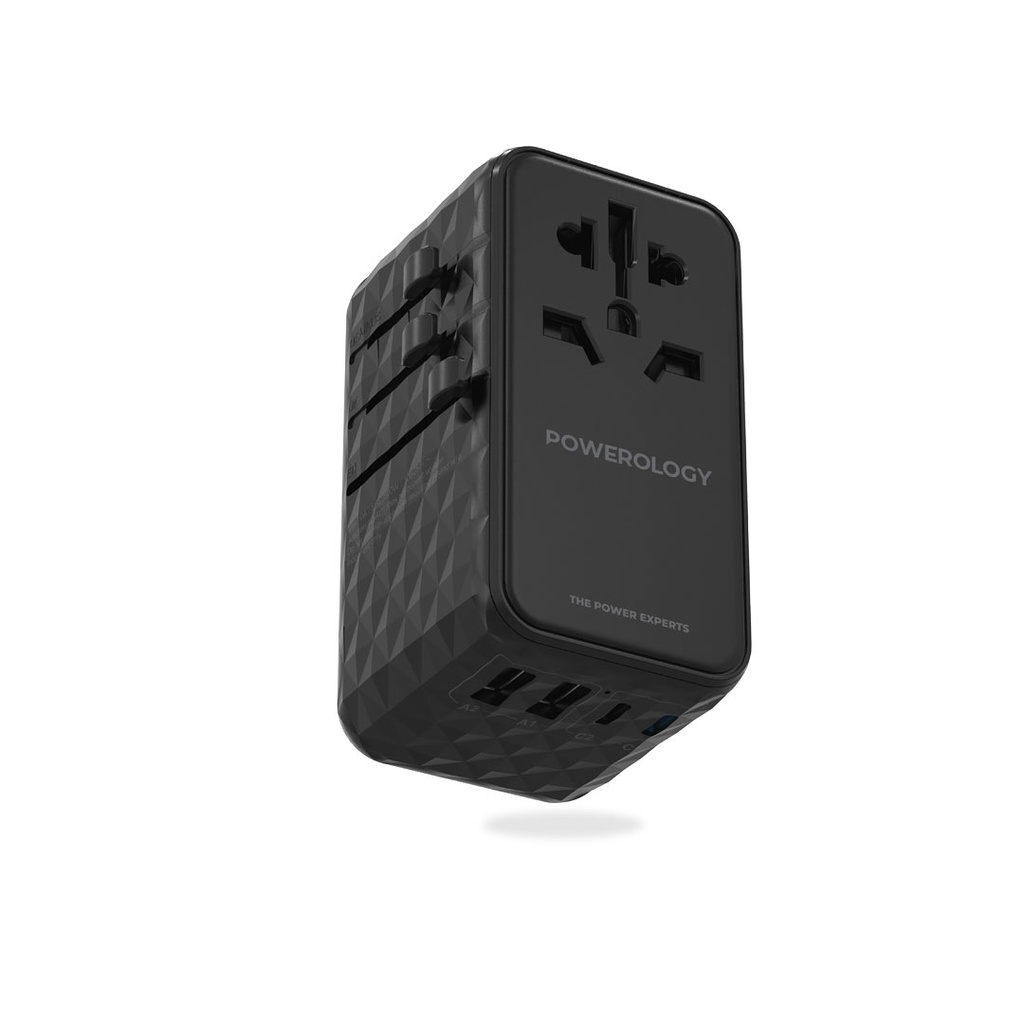 POWEROLOGY 4 PORT UNIVERSAL GAN SUPAR CHARGER PD100W