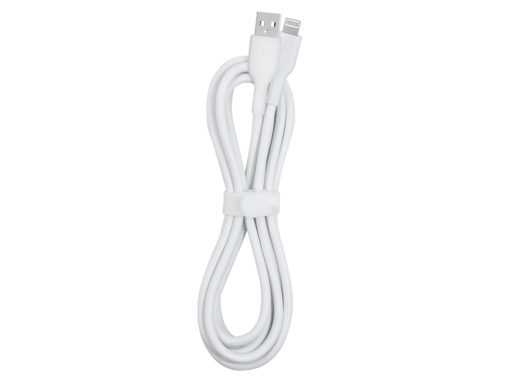 POWEROLOGY USB A TO LIGHTNING FAST CHARGING CABLE 1.2M WHITE PWATL1M-WH thumbnail 2