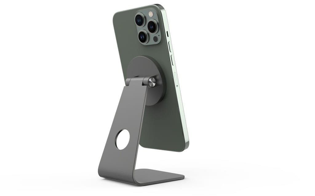 POWEROLOGY ALUMINUM MAGSAFE 90° STYLISH MOUNT PHONE HOLDER GRAY PMDPHAGY thumbnail 8