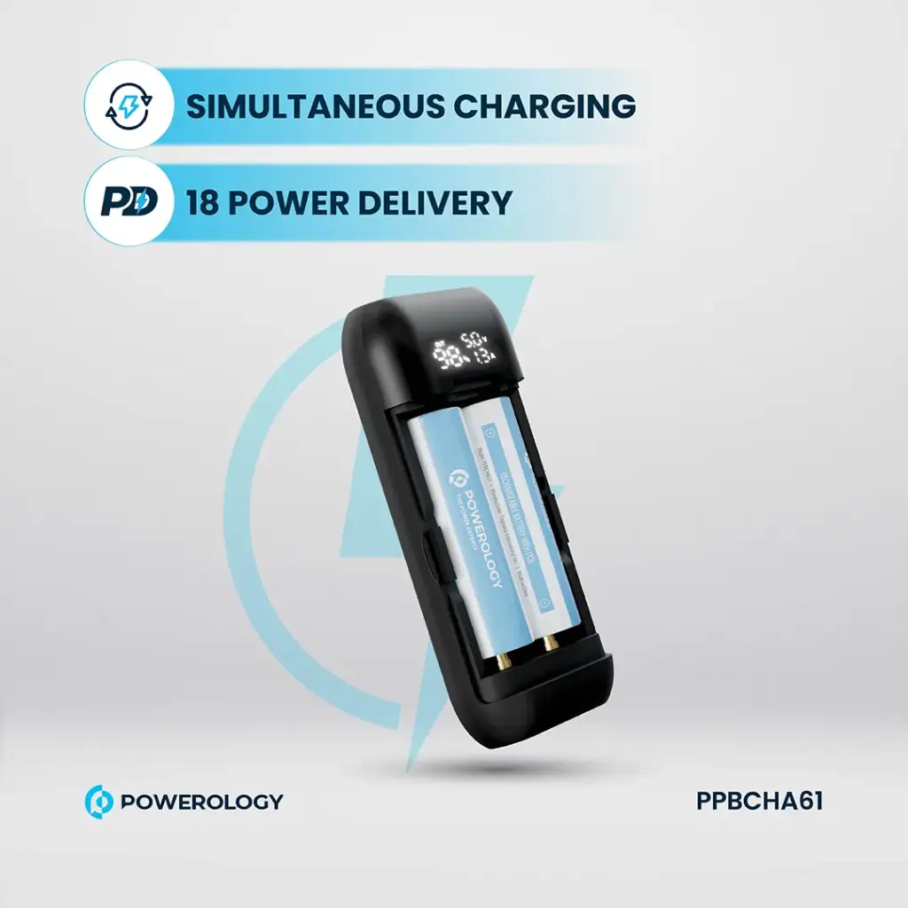 POWEROLOGY DIY CELL 10000+5000MAH POWERBANK BLACK PPBCHA61 thumbnail 7