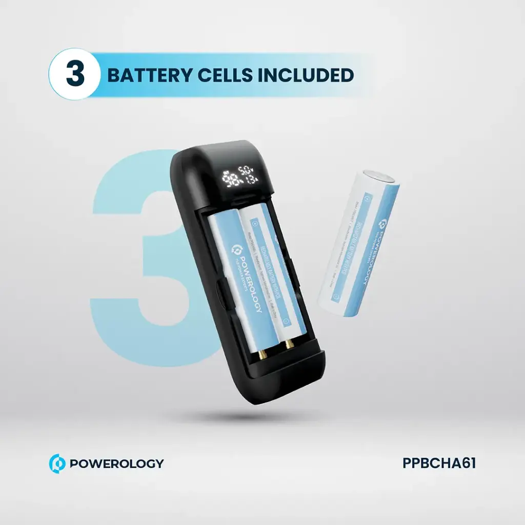 POWEROLOGY DIY CELL 10000+5000MAH POWERBANK BLACK PPBCHA61 thumbnail 3