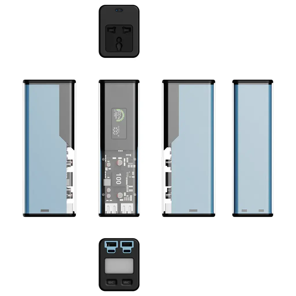 POWEROLOGY ENERGIE 27000MAH POWER BANK WITH AC OUTLET BLACK PPBCHA93BK thumbnail 4