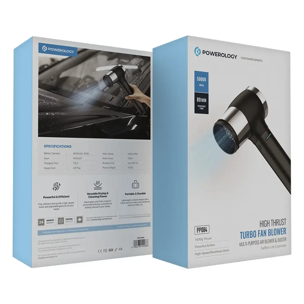 POWEROLOGY HIGH THRUST TURBO FAN BLOWER PPBCHA84 thumbnail 4