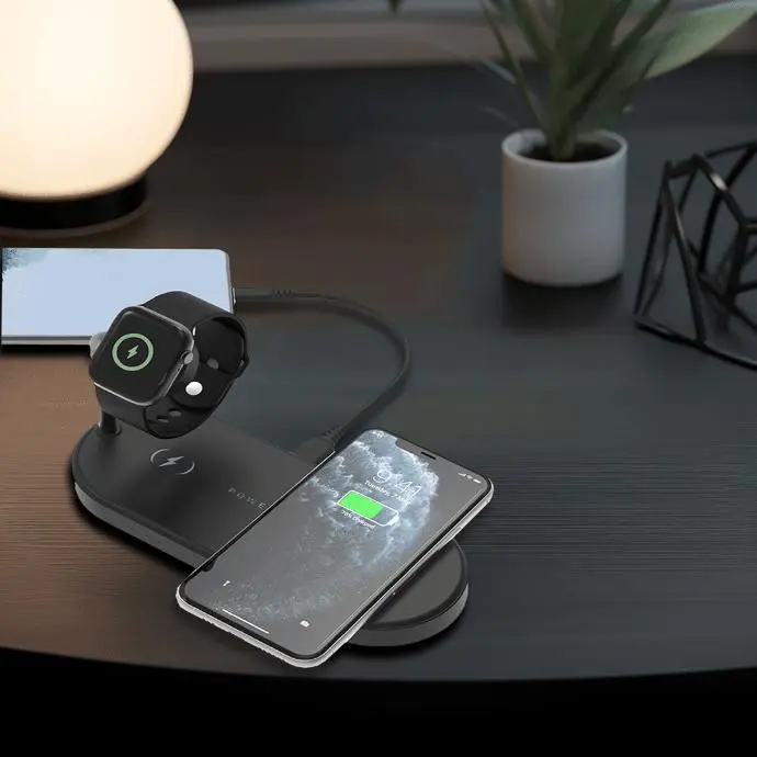POWEROLOGY 4 IN 1 FAST CHARGING POWER DOCK 65W BLACK P41MFCHBK thumbnail 3