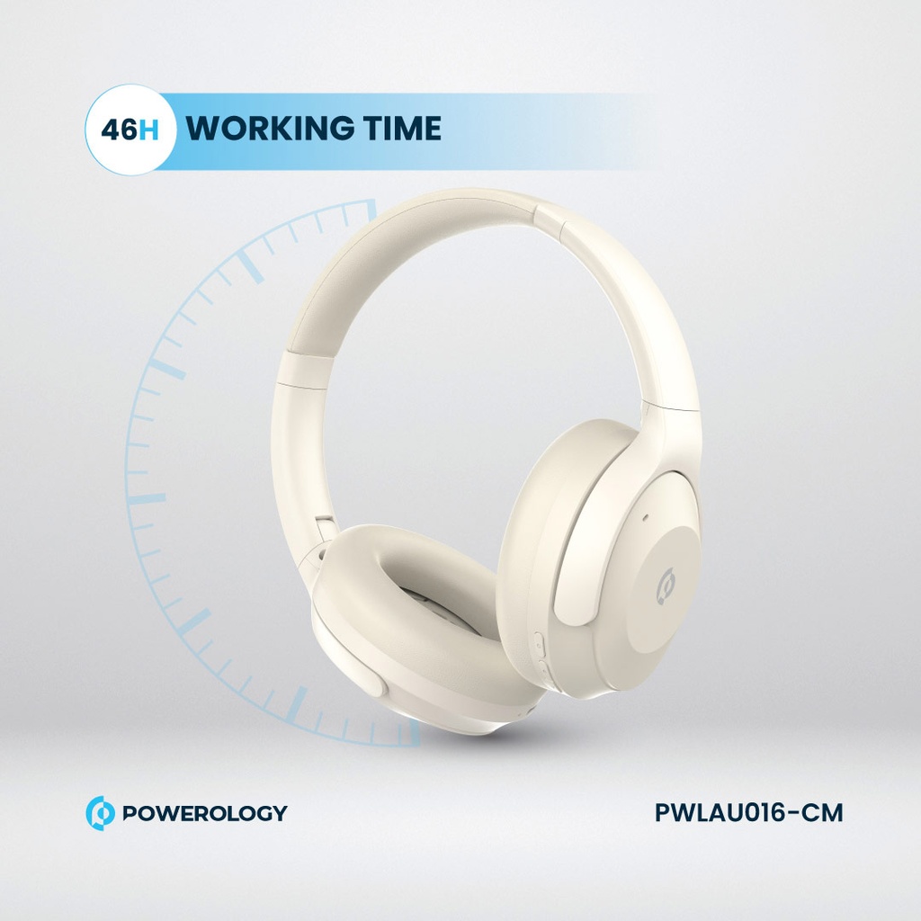POWEROLOGY HYBRID ANC HEADPHONE CREAM PWLAU016-CM thumbnail 7
