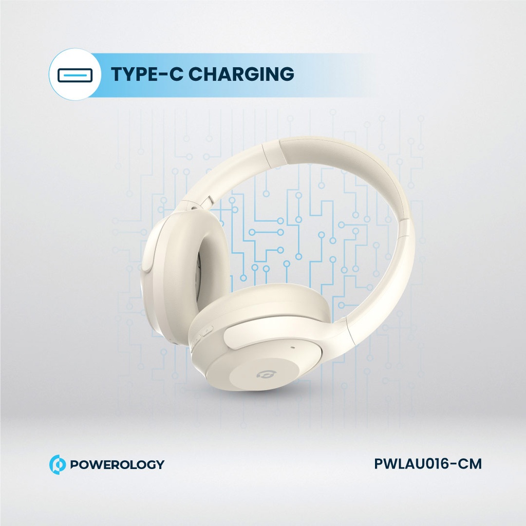 POWEROLOGY HYBRID ANC HEADPHONE CREAM PWLAU016-CM thumbnail 6