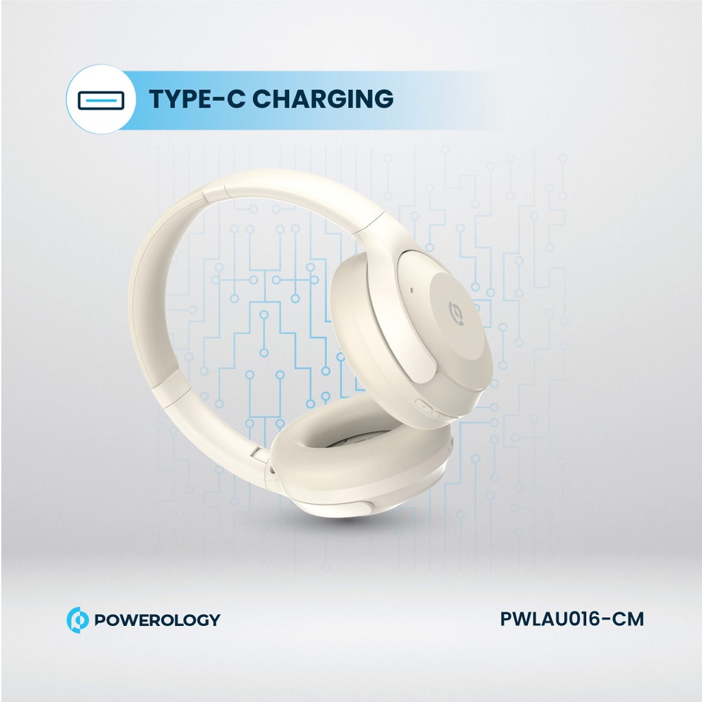 POWEROLOGY HYBRID ANC HEADPHONE CREAM PWLAU016-CM thumbnail 4