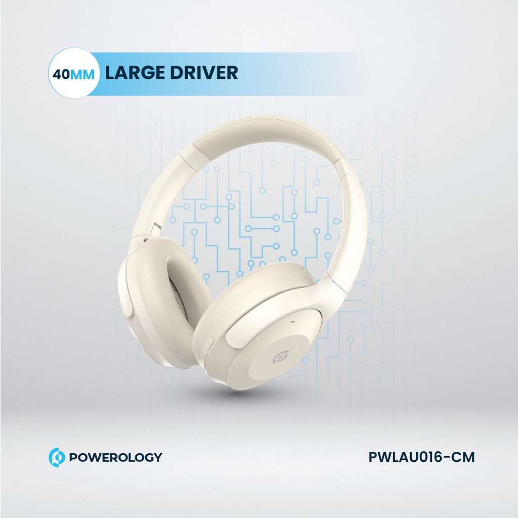 POWEROLOGY HYBRID ANC HEADPHONE CREAM PWLAU016-CM thumbnail 2