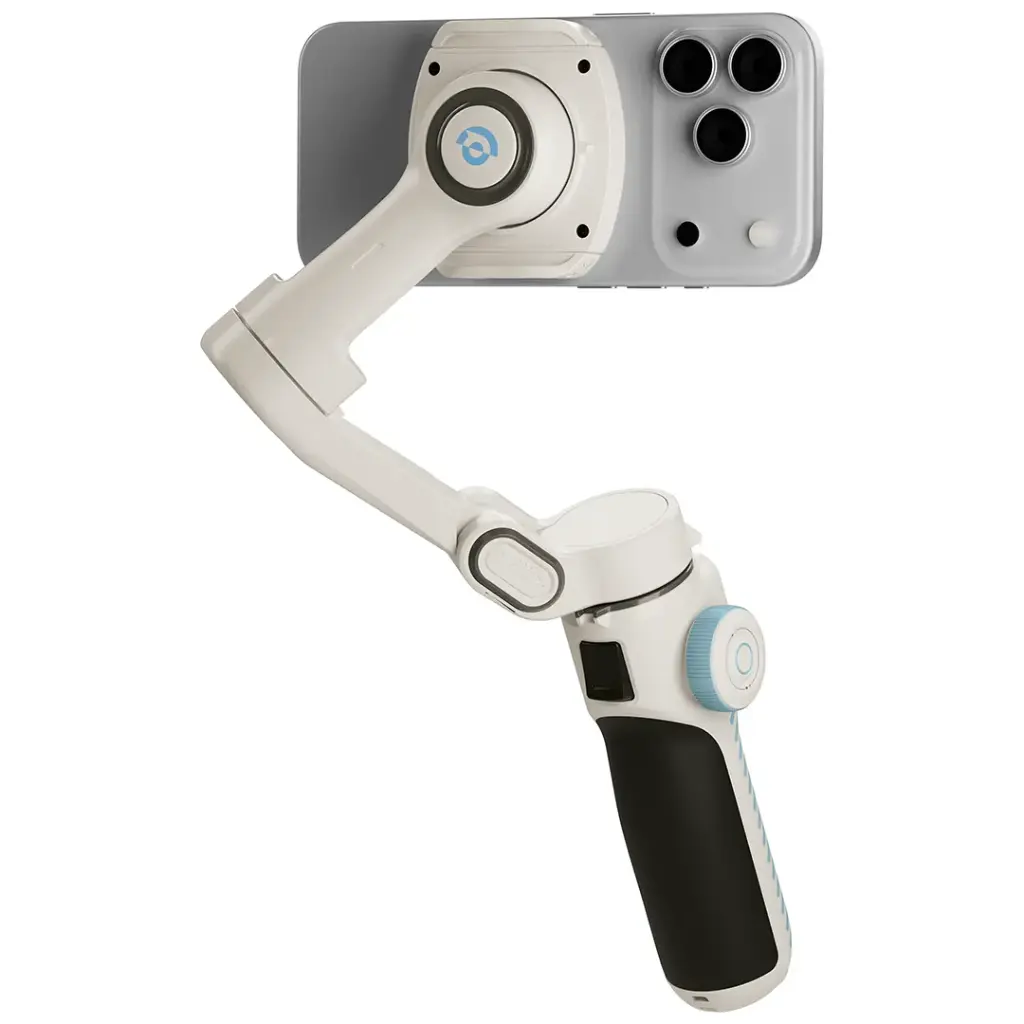 POWEROLOGY MAGWAVE 3-AXIS MAGNETIC SMART PHONE GIMBAL WHITE PWSMP2WH thumbnail 2