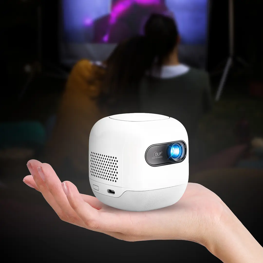 POWEROLOGY MINI BEAM PORTABLE PROJECTOR WHITE PWMPM2WH thumbnail 2