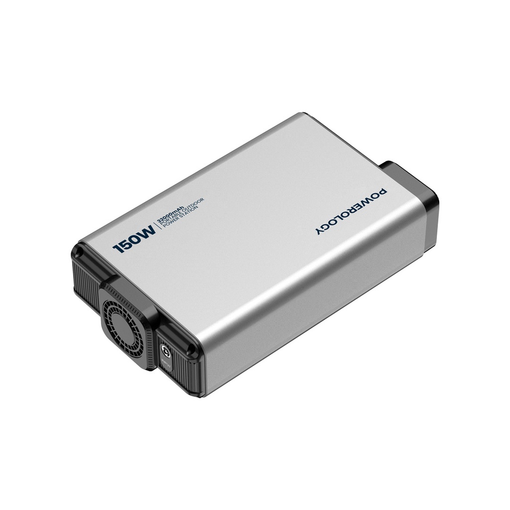POWEROLOGY 32000MAH 150W MINI POWER STATION WITH AC OUTPUT GREY PPBCHA31 thumbnail 4