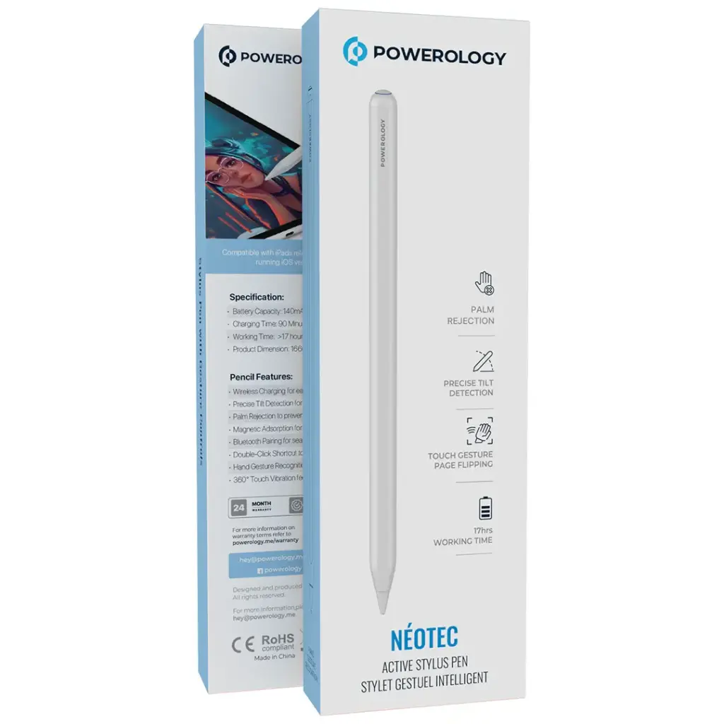 POWEROLOGY ACTIVE STYULUS PEN WHITE PGBSTPNWH thumbnail 2