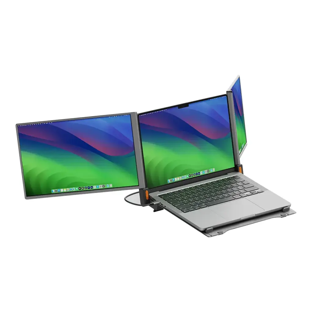 POWEROLOGY DUAL PORTABLE MONITOR WITH MST DOCKING STATION GREY PWGV1201AGY thumbnail 2