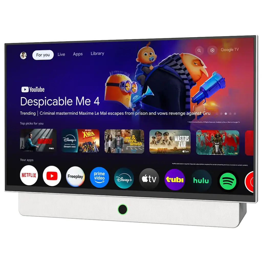 POWEROLOGY 27 INCH ANDROID 14 1GB+8GB 38400MAH GOOGLE TV FOR OUTDOORS WITH CARRY CASE WHITE PG27FWH thumbnail 4