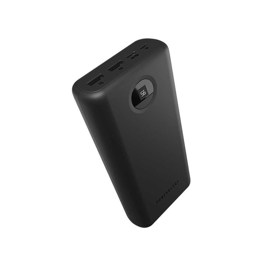 POWEROLOGY POWERBANK 30000MAH PD 45W BLACK PPBCHA07-BK thumbnail 3