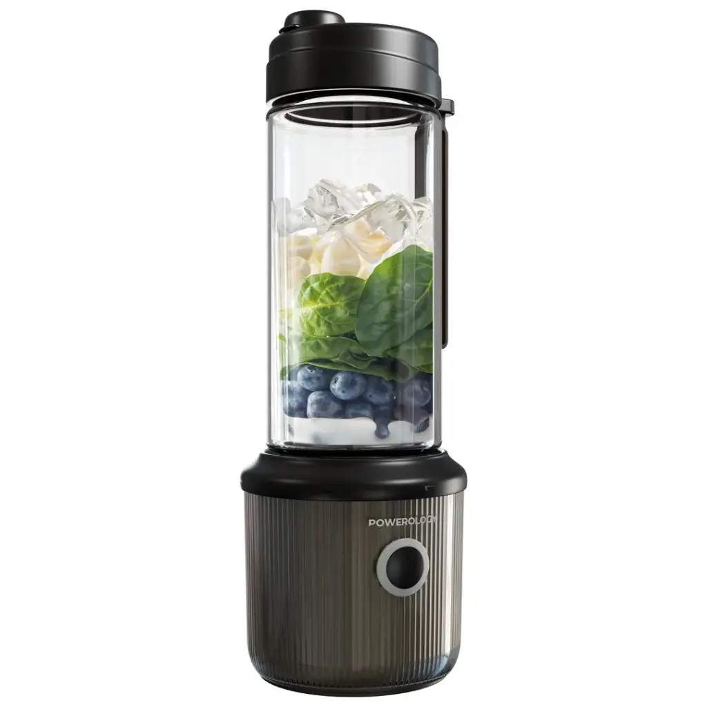 POWEROLOGY PRESS AND REFRESH PORTABLE BLENDER BLACK PSM013BK thumbnail 4