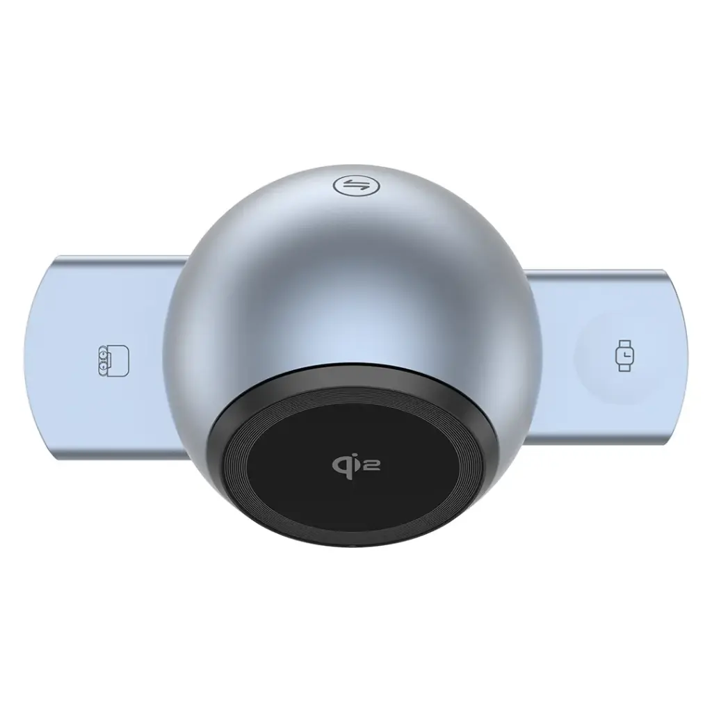 POWEROLOGY QI2 SPEAKER WITH WIRELESS CHARGER STATION GRAY PWCUQ039 thumbnail 5