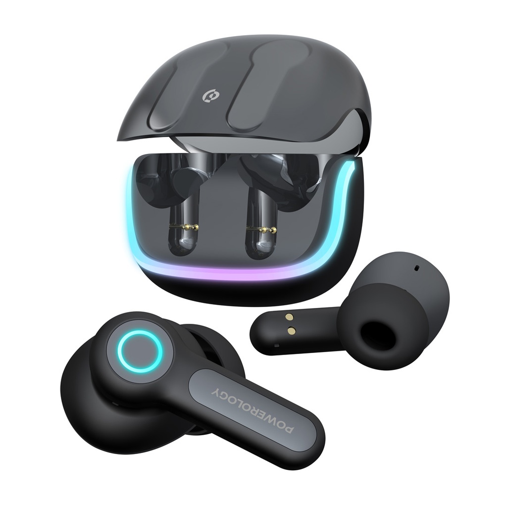 POWEROLOGY QUAD ENC TRUE WIRELESS BUDS BLACK PWLAU005BK thumbnail 7