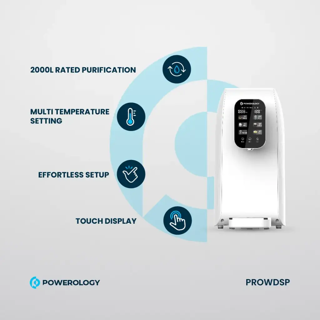 POWEROLOGY REVERSE OSMOSIS WATER PURIFIER AND DISPENSER WHITE PROWDSP thumbnail 8