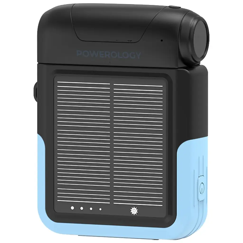 POWEROLOGY SANTE 10000MAH SOLAR POWERBANK BLACK PPBDS05BK thumbnail 3