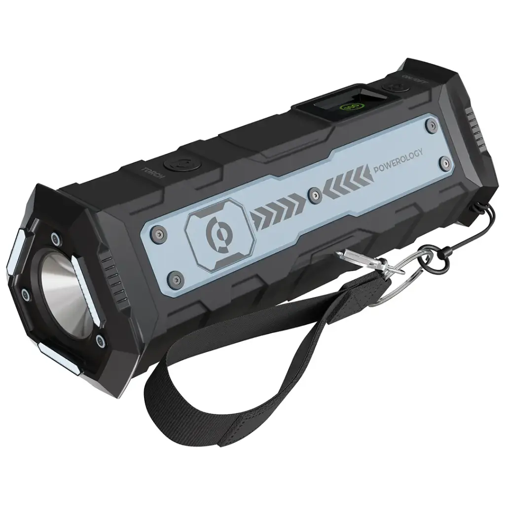 POWEROLOGY TORCHPOWER 20000MAH POWER BANK BUILT IN FLASHLIGHT BLACK PPBCHA91BK thumbnail 3