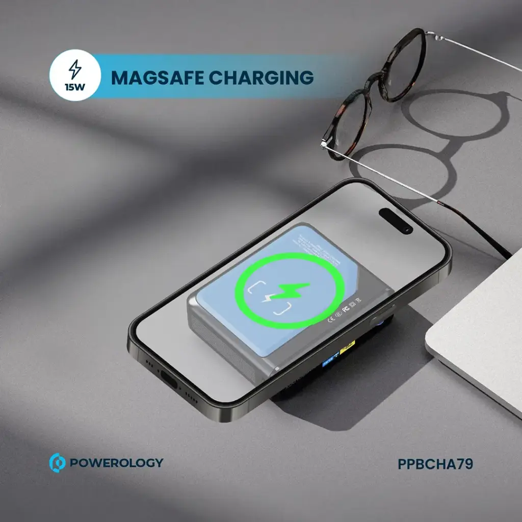 POWEROLOGY ULTRA MINI 20000MAH 15W POWERBANK BLACK PPBCHA79 thumbnail 4