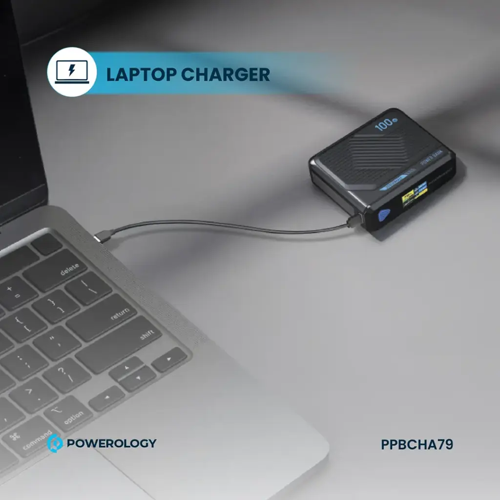 POWEROLOGY ULTRA MINI 20000MAH 15W POWERBANK BLACK PPBCHA79 thumbnail 7