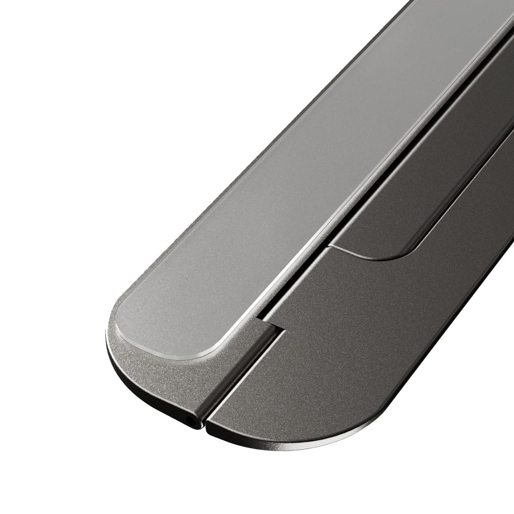 POWEROLOGY ULTRA THIN LAPTOP STAND ALUMINUM GRAY PAFPLSGY thumbnail 2