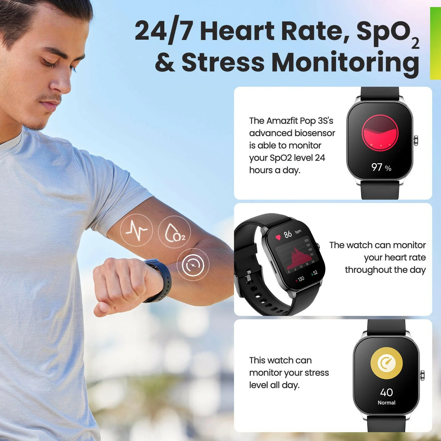 Amazfit Pop 3S Smart Watch thumbnail 6