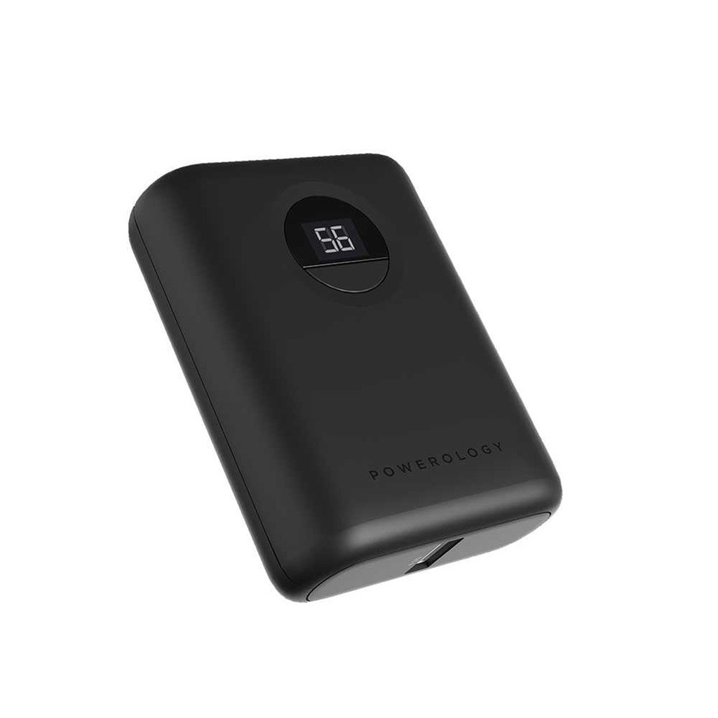 POWEROLOGY ULTRA-COMPACT PD POWER BANK 10000mAH 20W BLACK PPBCHA04-BK