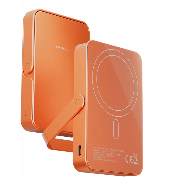 POWEROLOGY SPETEMOR 10000MAH MAGSAFE POWER GLASS SURFACE ORANGE PD20W PPBCHA36OG