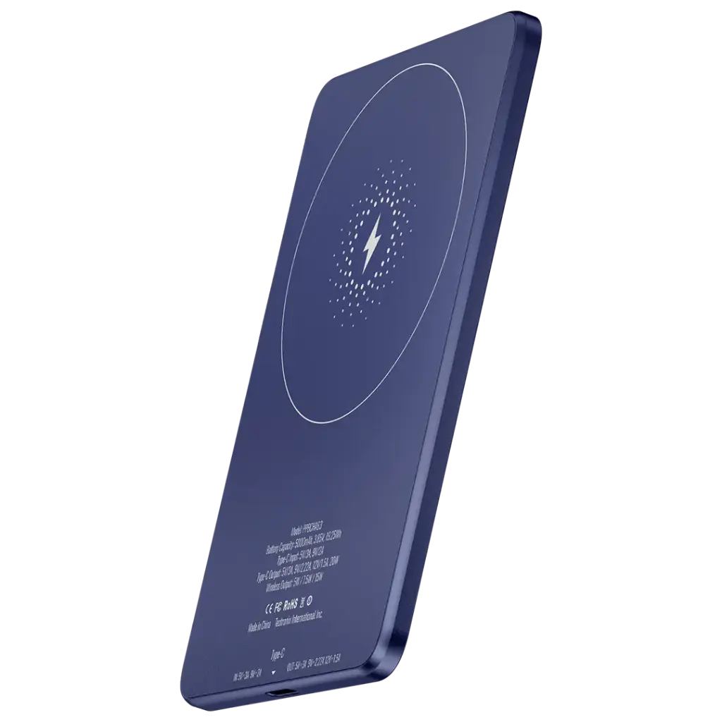 POWEROLOGY SPETELLI ULTRA THIN 5000MAH MAGSAFE POWER BANK BLUE PPBCHA63BU