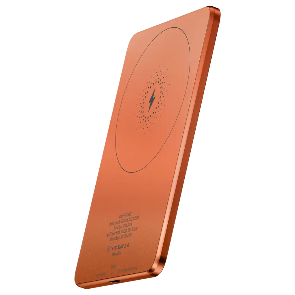 POWEROLOGY SPETELLI ULTRA THIN 5000MAH MAGSAFE POWER BANK ORANGE PPBCHA63OG