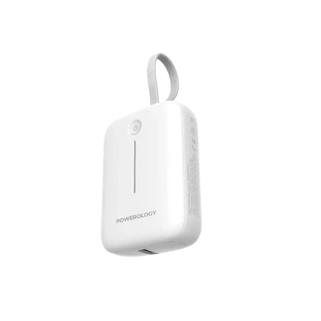 POWEROLOGY 10000MAH POWER BANK PP066 WHITE PPBCHA66WH
