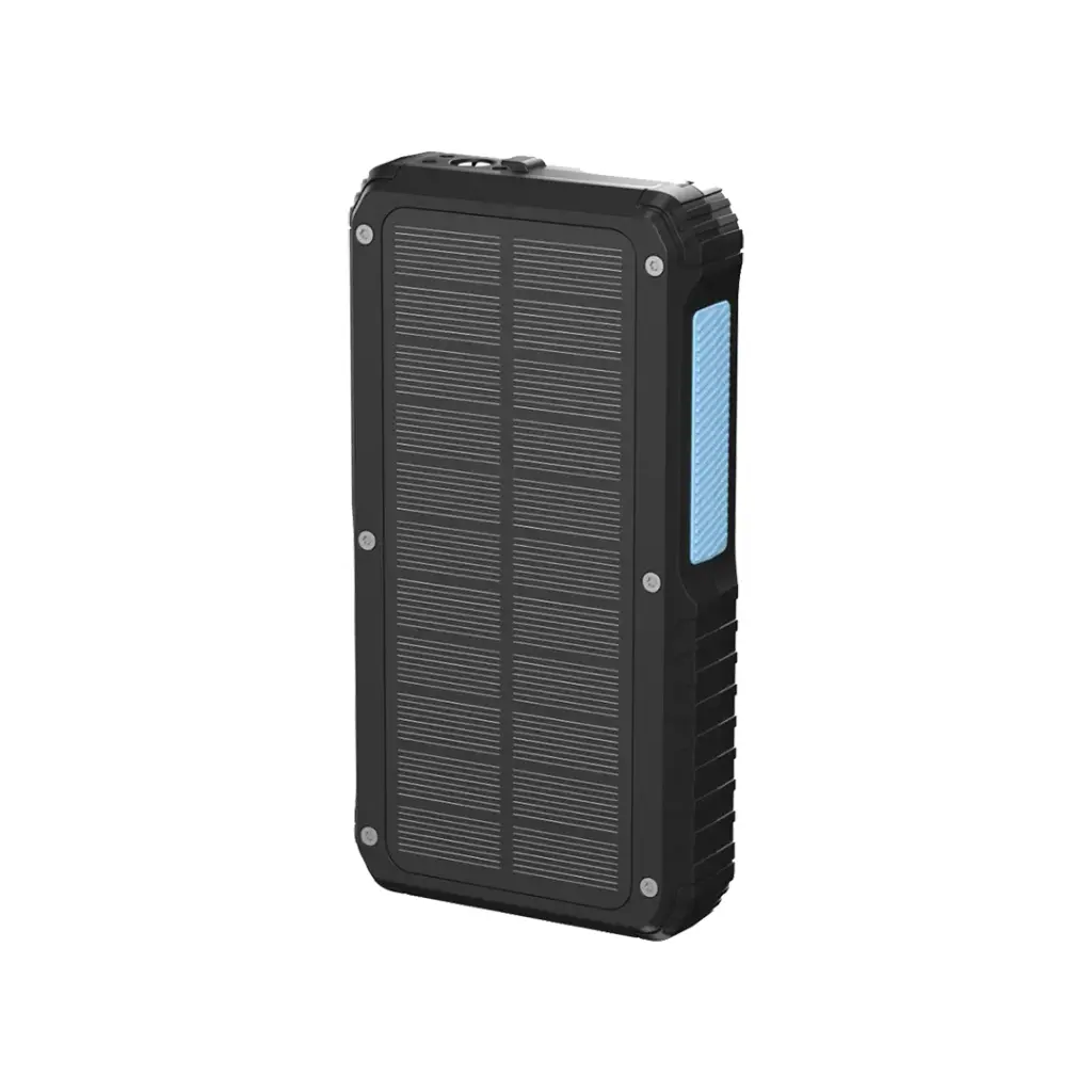 POWEROLOGY 20000MAH SOLAR WIRELESS CHARGING POWERBANK BLACK PPBCHA76