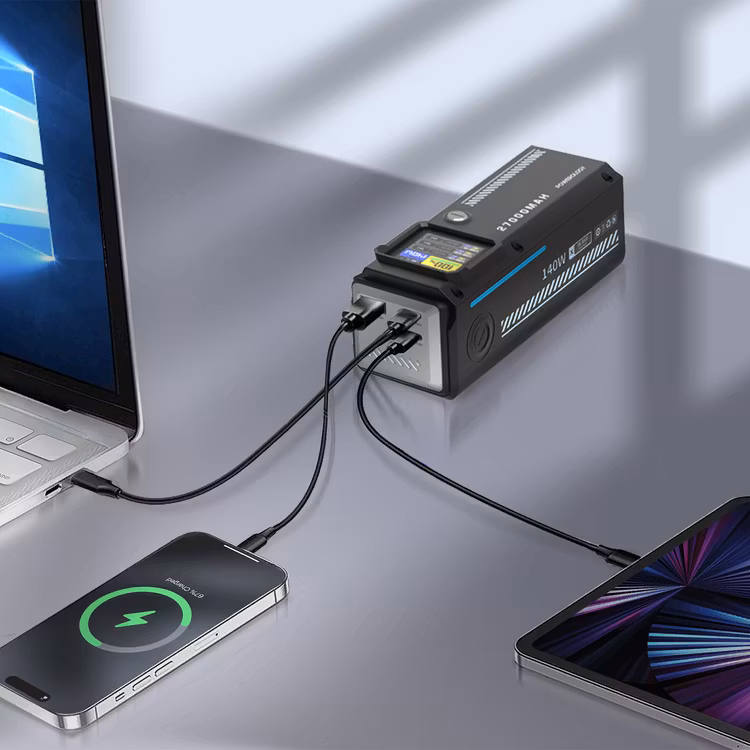 POWEROLOGY POWER BANK 27000MAH PD 140W WITH SMART DISPLAY PP083 BLACK PPBCHA83 thumbnail 3