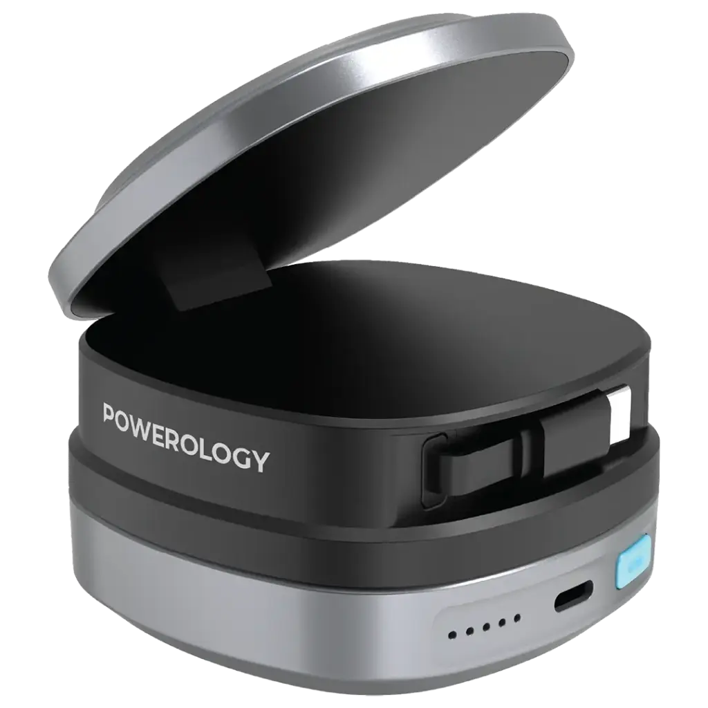 POWEROLOGY LYONS 10000MAH POWER BANK PD45W BLACK PPBFT04BK