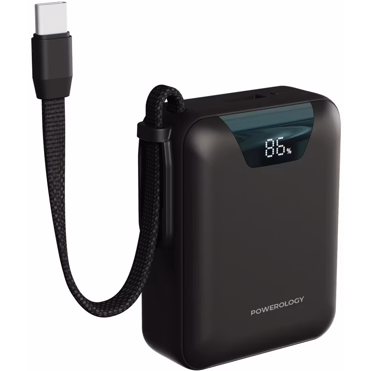 POWEROLOGY YORK 10000MAH POWERBANK BLACK PPBM101BK thumbnail 2