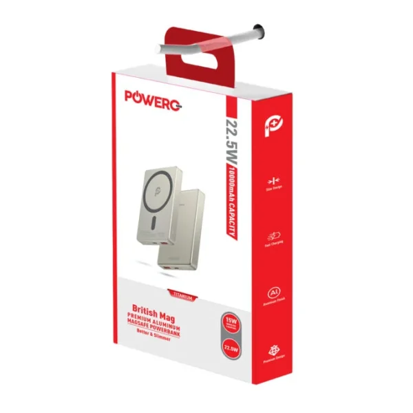 POWERO PLUS BRITISH MAG 10000MAH MAGSAFE POWERBANK PR-MSPB10KBM-TT thumbnail 4