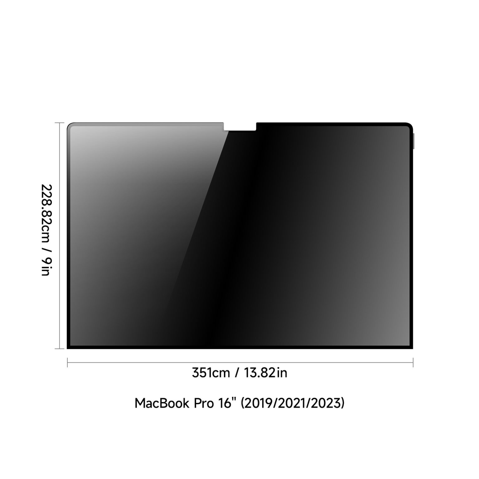 DUXDUCIS MACBOOK PRO 16 LENO PRIVACY SCREEN PROTECTOR DNM0006 thumbnail 2