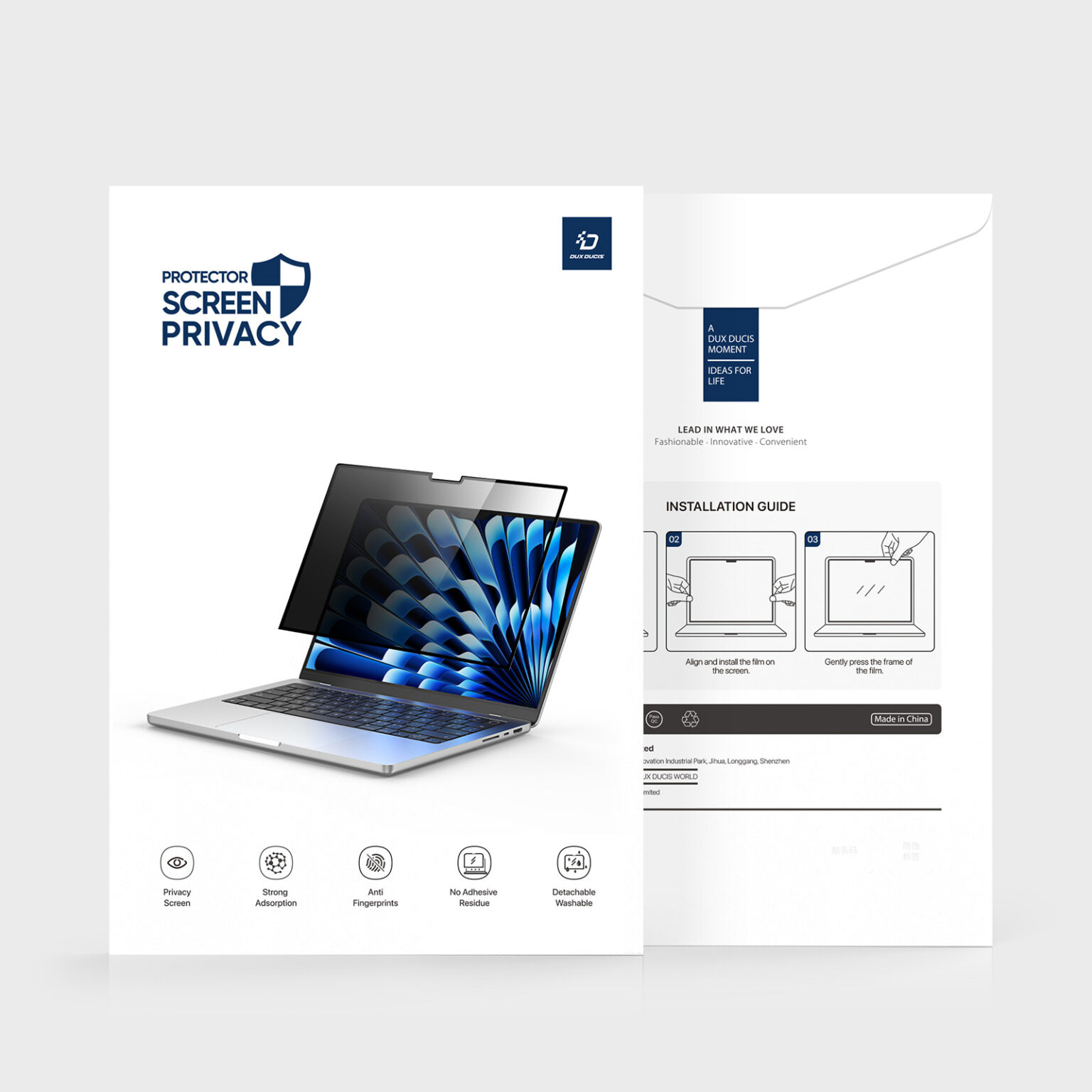 DUXDUCIS MACBOOK AIR 13.6 LENO SERIES SCREEN PROTECTOR PRIVACY DNM0002 thumbnail 2